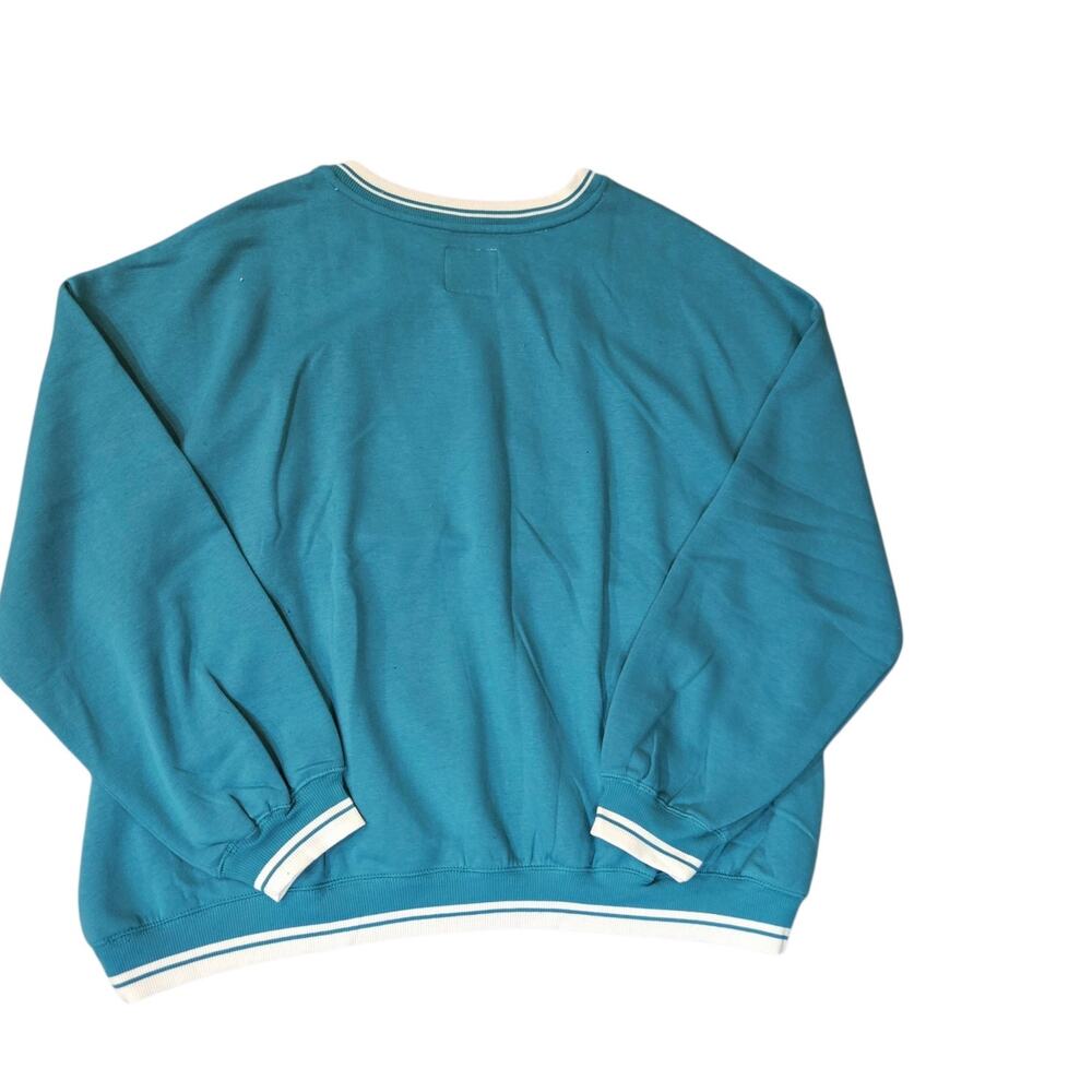 Limited Too Graphic "Hamptons Sailing Club" Sweatshirt Size: XL Color: Teal - Picture 3 of 6